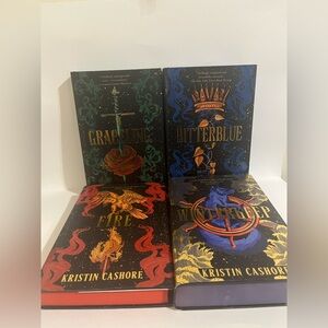 Fairyloot Graceling Series -4 Hand-Signed Books by Kristin Cashore